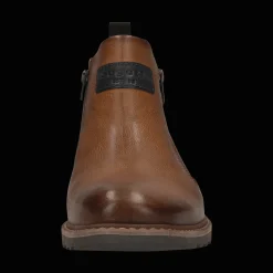 Leder Stiefel cognac
