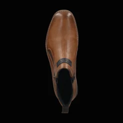 Leder Stiefel cognac