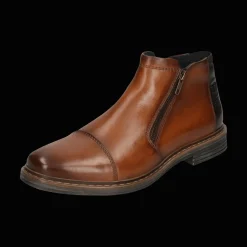 Leder Stiefel cognac
