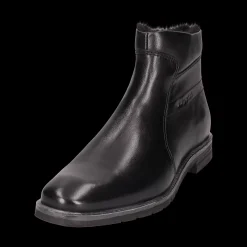 Leder Stiefel schwarz