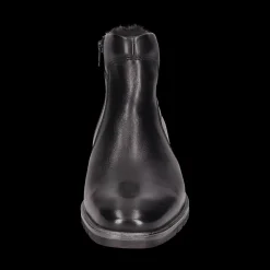 Leder Stiefel schwarz