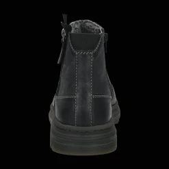 Leder Stiefel schwarz