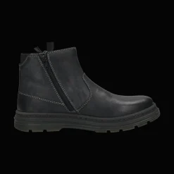 Leder Stiefel schwarz