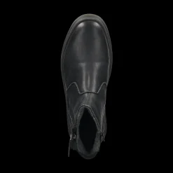 Leder Stiefel schwarz