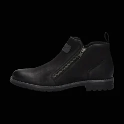 Leder Stiefel schwarz