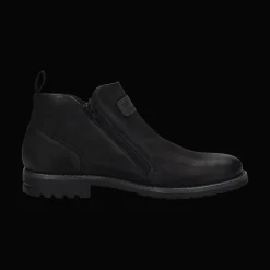 Leder Stiefel schwarz
