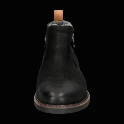 Leder Stiefel schwarz
