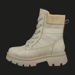 Schnürstiefel beige