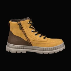 Schnürstiefel beige