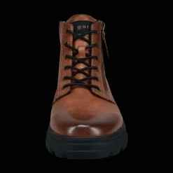 Schnürstiefel cognac