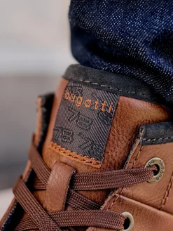Schnürstiefel cognac