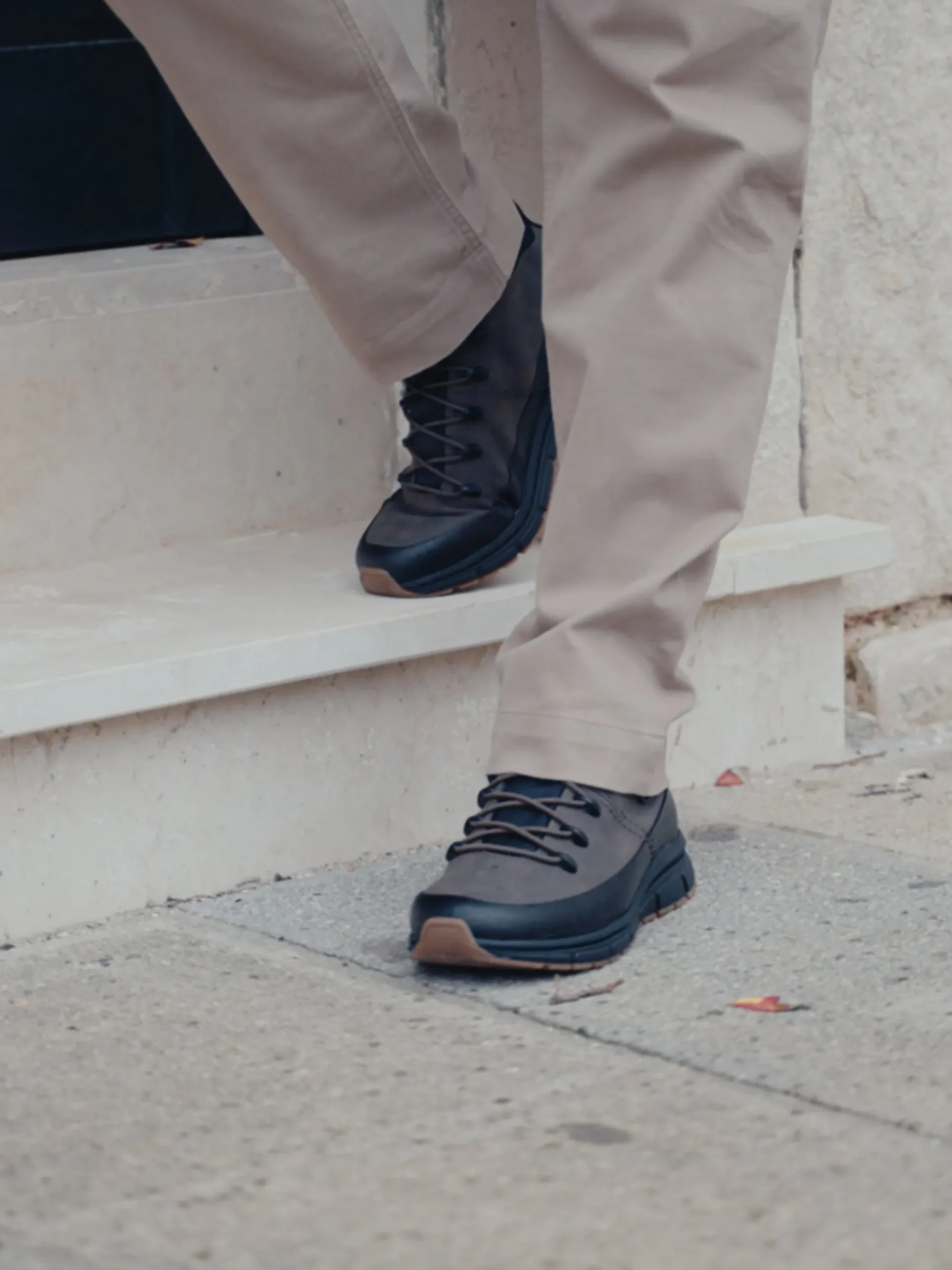 Schnürstiefel dunkelbraun