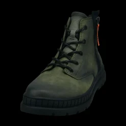 Schnürstiefel dunkelgrün