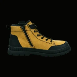 Schnürstiefel gelb