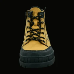Schnürstiefel gelb