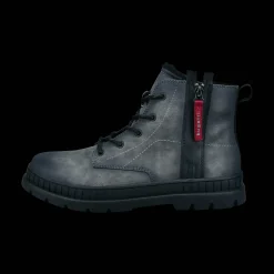 Schnürstiefel grau